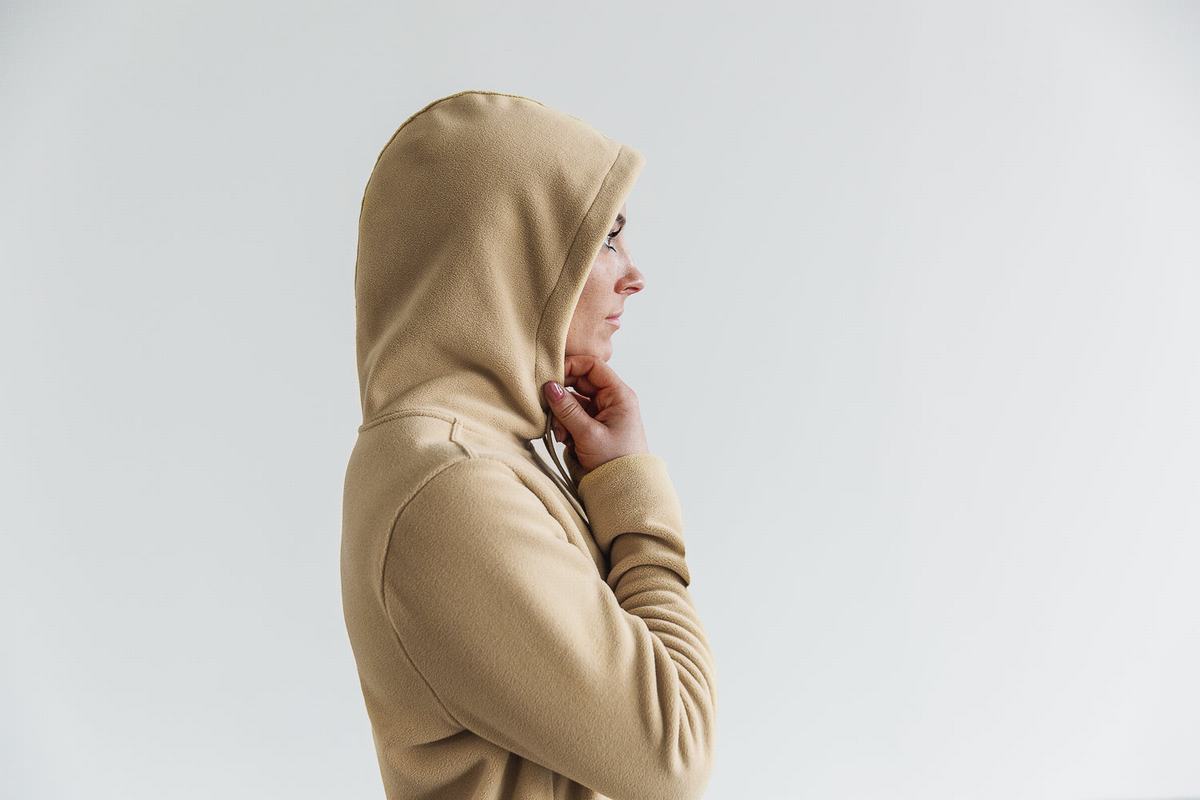 Nobull Arctic Women's Hoodie Beige | Australia (HX6210)
